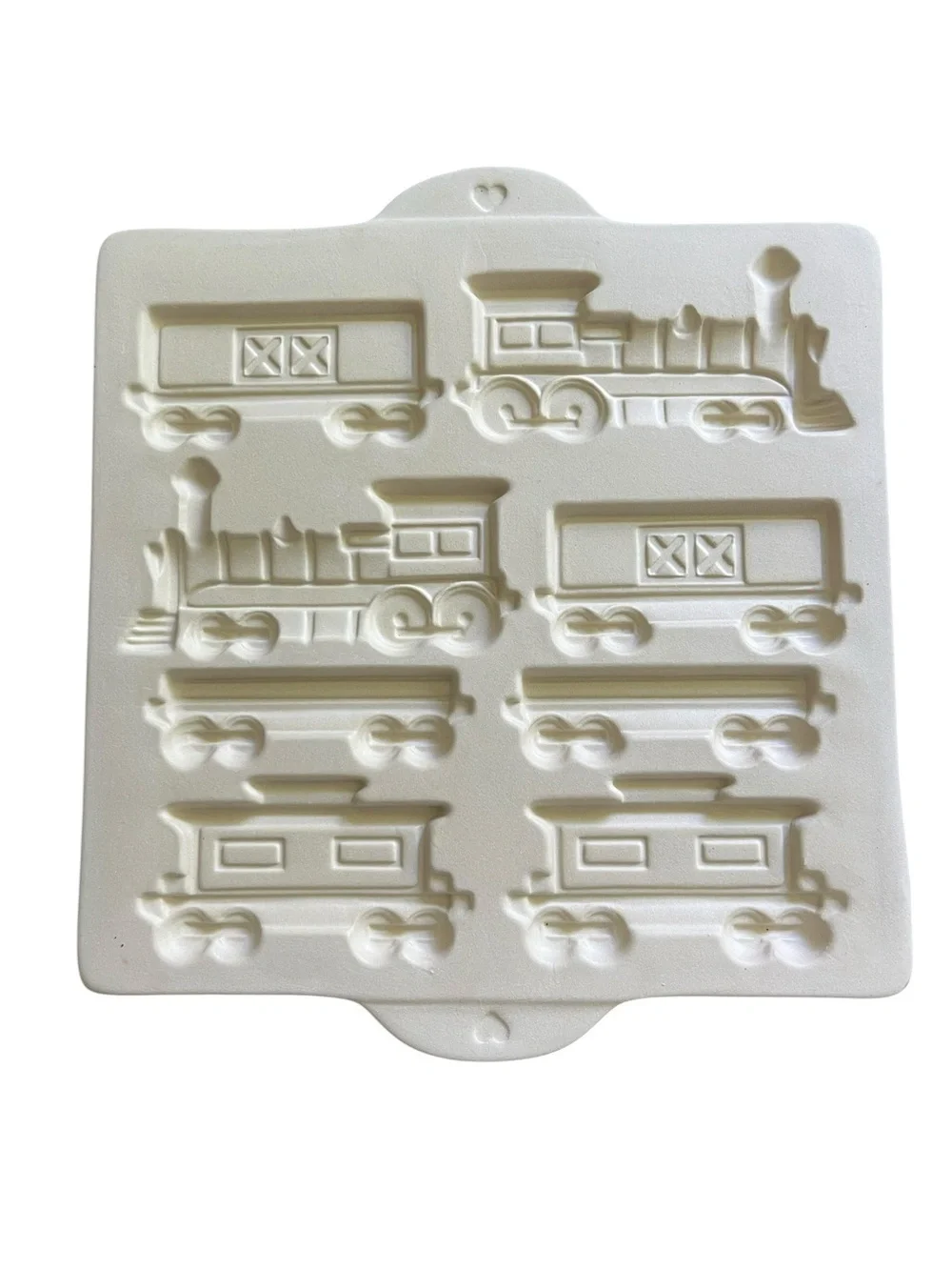 Pampered Chef Vintage Gingerbread Stoneware Cookie Mold Set NWOT Unused